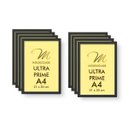 Ver imagem 1 de Kit 8 Molduras A4 Pretas Vidro Antirreflexo Quadro Foto