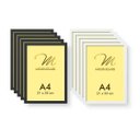 Ver imagem 1 de Kit 10 Molduras A4 Pretas Brancas para Quadro Acetato iFrame