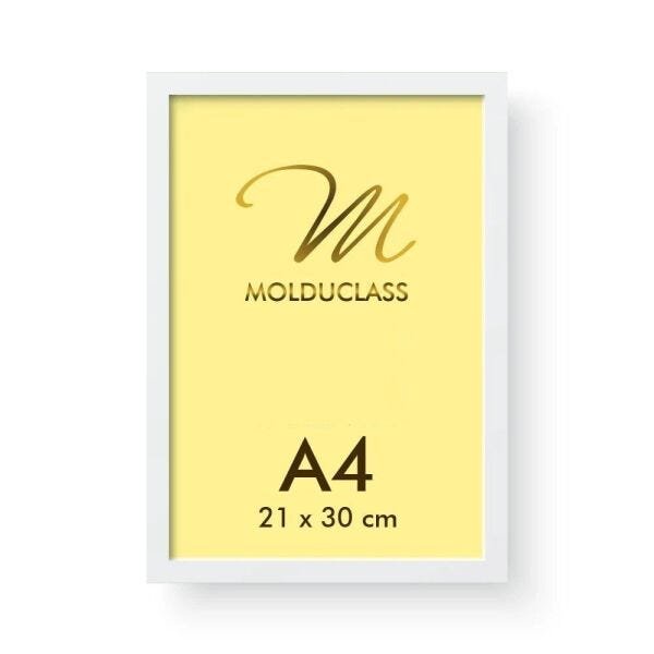 Kit 10 Molduras A4 Pretas Brancas para Quadro Acetato iFrame - 5