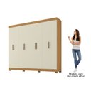 Ver imagem 5 de Guarda Roupa Casal 8 Portas com Pés Paris