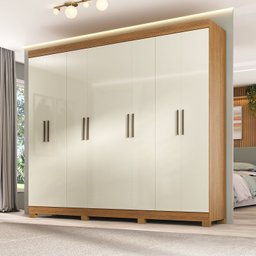 Guarda-roupa Paris 8 Portas Mdp com Pés - 1