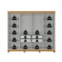 Ver imagem 5 de Guarda Roupa Casal 8 Portas com Pés Paris Off White/Cinamomo