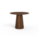 Ver imagem 1 de Mesa de Jantar Redonda 100cm Scandi 4 Lugares Cor Castanho Lamina Natural de Madeira
