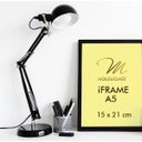 Ver imagem 3 de Kit 3 Molduras A5 Pretas para Quadro Fotos Acetato iFrame
