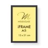 Kit 3 Molduras A5 Pretas para Quadro Fotos Acetato iFrame - 2