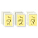 Ver imagem 1 de Kit 15 Molduras A3 Brancas para Quadro foto Acetato iFrame