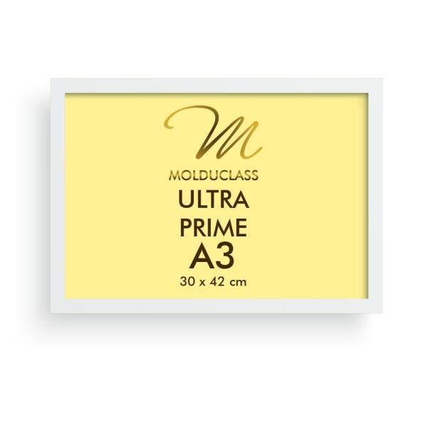 Kit 8 Molduras A3 Preta Branca Vidro Antirreflexo Quadro - 6