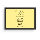 Ver mais imagens de Kit 8 Molduras A3 Preta Branca Vidro Antirreflexo Quadro