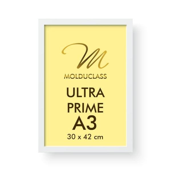 Kit 8 Molduras A3 Preta Branca Vidro Antirreflexo Quadro - 2