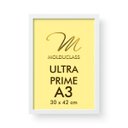 Ver imagem 2 de Kit 8 Molduras A3 Preta Branca Vidro Antirreflexo Quadro