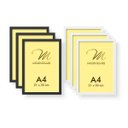 Ver imagem 1 de Kit 6 Molduras A4 Pretas Brancas para Quadro Acetato iFrame