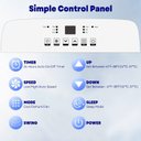 Ver imagem 4 de Takywep Ar-condicionado Portátil 10.000 Btus 3 em 1 115v Branco