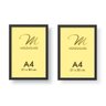Kit 2 Molduras A4 Pretas para Quadro Foto Acetato iFrame - 1