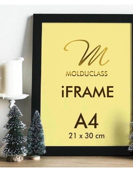 Kit 50 Molduras A4 Preto para Quadro Foto Acetato iFrame - 2