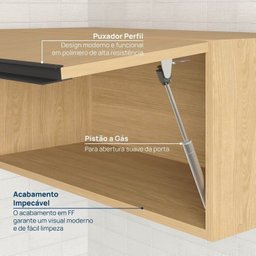 Cozinha Modulada 5 Peças 3 Aéreos 2 Balcões Nara Cabecasa Madeiramadeira - 11