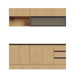 Cozinha Modulada 5 Peças 3 Aéreos 2 Balcões Nara Cabecasa Madeiramadeira - 3
