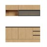 Cozinha Modulada 5 Peças 3 Aéreos 2 Balcões Nara CabeCasa MadeiraOriginals - 4