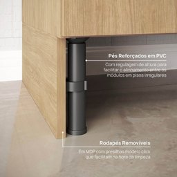 Cozinha Modulada 5 Peças 3 Aéreos 2 Balcões Nara Cabecasa Madeiramadeira - 18