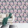 Papel de Parede floral peônias em aquarela - 1