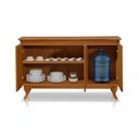 Ver imagem 2 de Buffet de Madeira Maciça Aparador Monterrey 3 Portas Vintage Retrô Reforçada Alta Qualidade Castanho