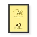 Ver imagem 2 de Kit 4 Molduras A3 Pretas para Quadro Poster Acetato iFrame