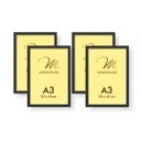 Ver imagem 1 de Kit 4 Molduras A3 Pretas para Quadro Poster Acetato iFrame