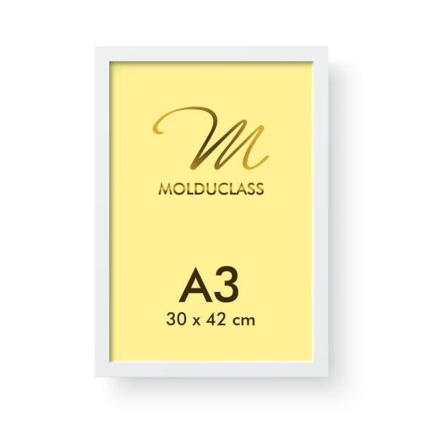 Kit 5 Molduras A3 Brancas para Quadro Poster Acetato iFrame - 2