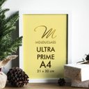 Ver imagem 3 de Kit 4 Molduras A4 Brancas com Vidro Antirreflexo Quadro Foto