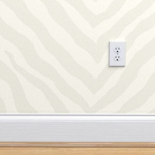 Papel de Parede chevron claro estilo zebra - 3