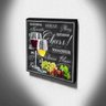 Quadro Cozinha Vintage Vinho Uva Canvas 30x30cm-COZ131 - 3