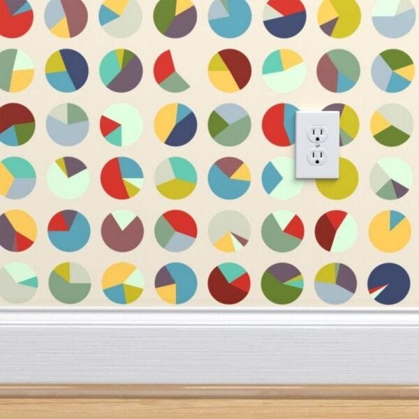 Papel de Parede geométrico círculos coloridos - 3