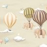 Papel de Parede desenho infantil elefantes e balões - 3