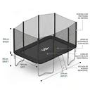 Ver imagem 3 de Cama Elástica Retangular Premium Trampolim Pula Pula 183 x 274cm Vg Plus
