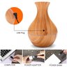 Umidificador Aromatizador Ultrassonico Difusor Aroma Vaso Purifica Ar Ambiente Madeira Decorativo Lu - 12