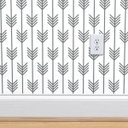 Ver imagem 3 de Papel de Parede setas flechas cinza e branco