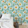 Papel de Parede floral margarida em aquarela - 2