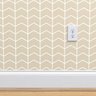 Papel de Parede chevron bege e branco - 3