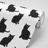 Papel de parede gatos pretos - 2