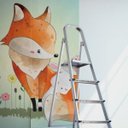 Ver imagem 2 de Papel de Parede desenho raposa e coelho