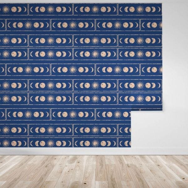 Papel de parede sol e lua - 1
