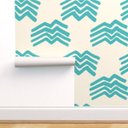 Ver imagem 2 de Papel de Parede boho azul turquesa