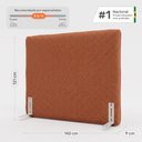 Ver imagem 7 de Cabeceira para Cama Box Casal Padrão Mirella 140cm Moderna com Frame Bouclê Terracota - Desk Design