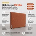 Ver imagem 6 de Cabeceira para Cama Box Casal Padrão Mirella 140cm Moderna com Frame Bouclê Terracota - Desk Design