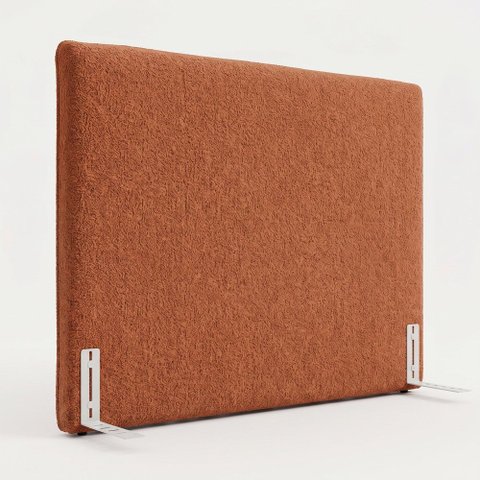 Cabeceira para Cama Box Casal Padrão Mirella 140cm Moderna com Frame Bouclê Terracota - Desk Design
