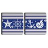 Kit 2 Quadros Infantis Marinheiro Canvas 30x30cm-INF385 - 1