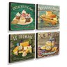 Kit 4 Quadros Cozinha Vintage Canvas 30x30cm-COZ220 - 2