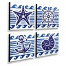 Kit 4 Quadros Infantis Marinheiro Canvas 30x30cm-INF386 - 2