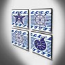 Kit 4 Quadros Infantis Marinheiro Canvas 30x30cm-INF386 - 3