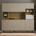 Ver imagem 2 de Armário de Cozinha Compacta 222cm Intesa K02 Freijó/Vanilla - Mpozenato