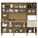 Ver imagem 3 de Armário de Cozinha Compacta 222cm Intesa K02 Freijó/Vanilla - Mpozenato
